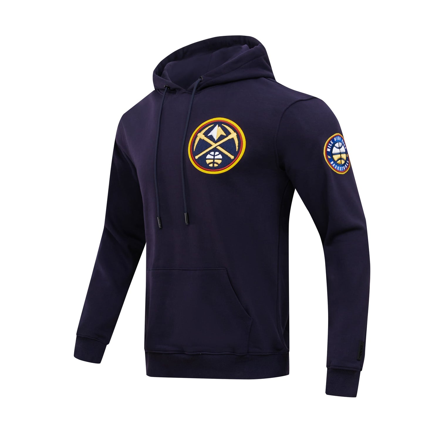 NBA DENVER NUGGETS CLASSIC CHENILLE MEN'S PULLOVER HOODIE (MIDNIGHT NAVY)