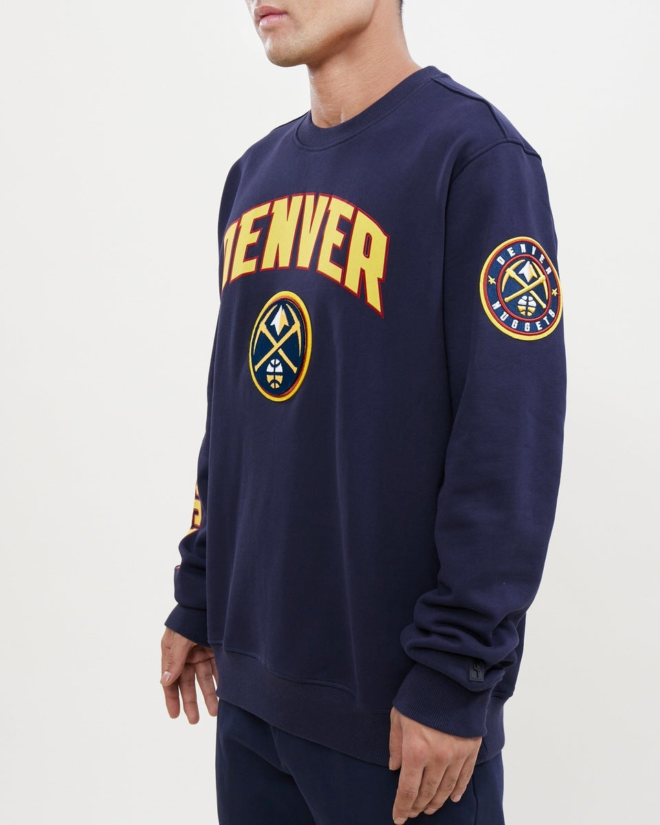 NBA DENVER NUGGETS CLASSIC MEN'S CREWNECK (MIDNIGHT NAVY)