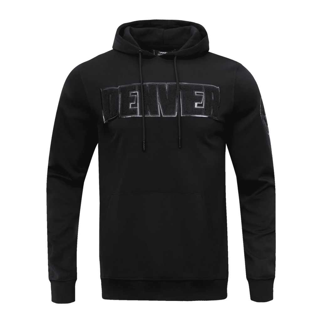 NBA DENVER NUGGETS TRIPLE BLACK CHANDAIL À CAPUCHON POUR HOMME (TRIPLE NOIR)