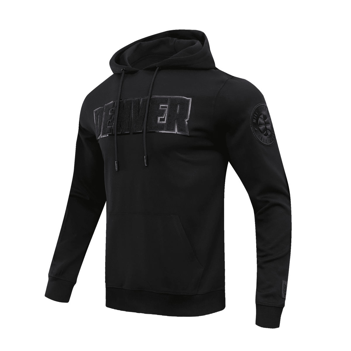 NBA DENVER NUGGETS TRIPLE BLACK CHANDAIL À CAPUCHON POUR HOMME (TRIPLE NOIR)