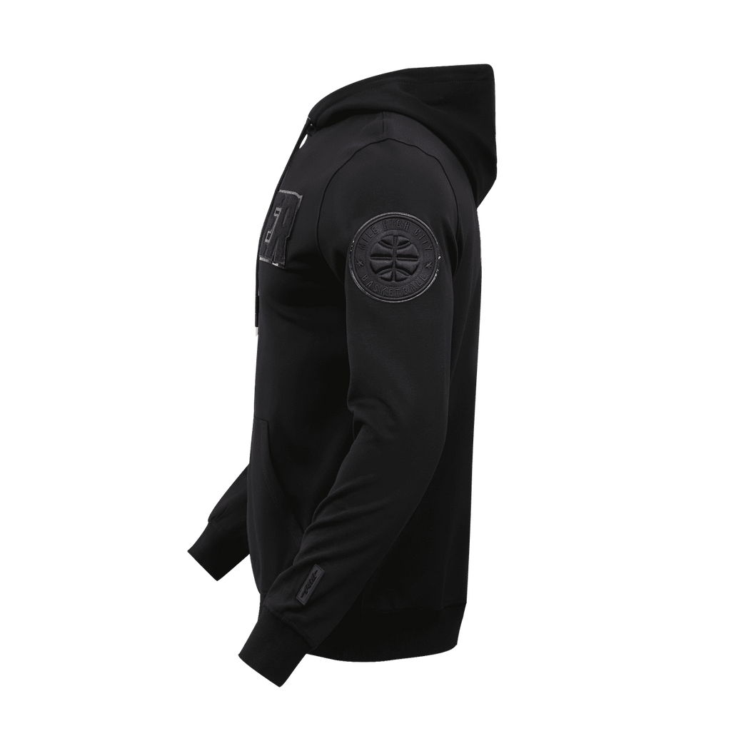 NBA DENVER NUGGETS TRIPLE BLACK CHANDAIL À CAPUCHON POUR HOMME (TRIPLE NOIR)