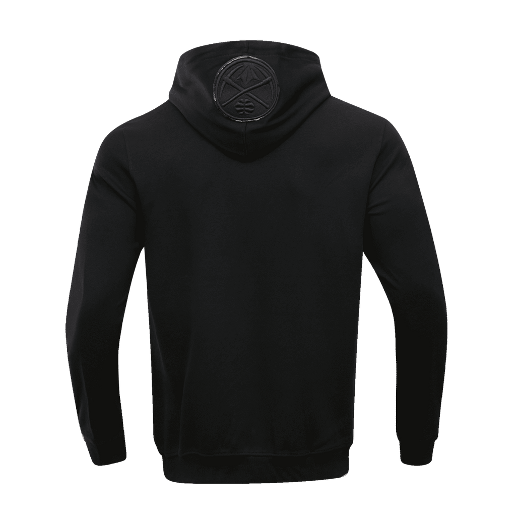 NBA DENVER NUGGETS TRIPLE BLACK CHANDAIL À CAPUCHON POUR HOMME (TRIPLE NOIR)