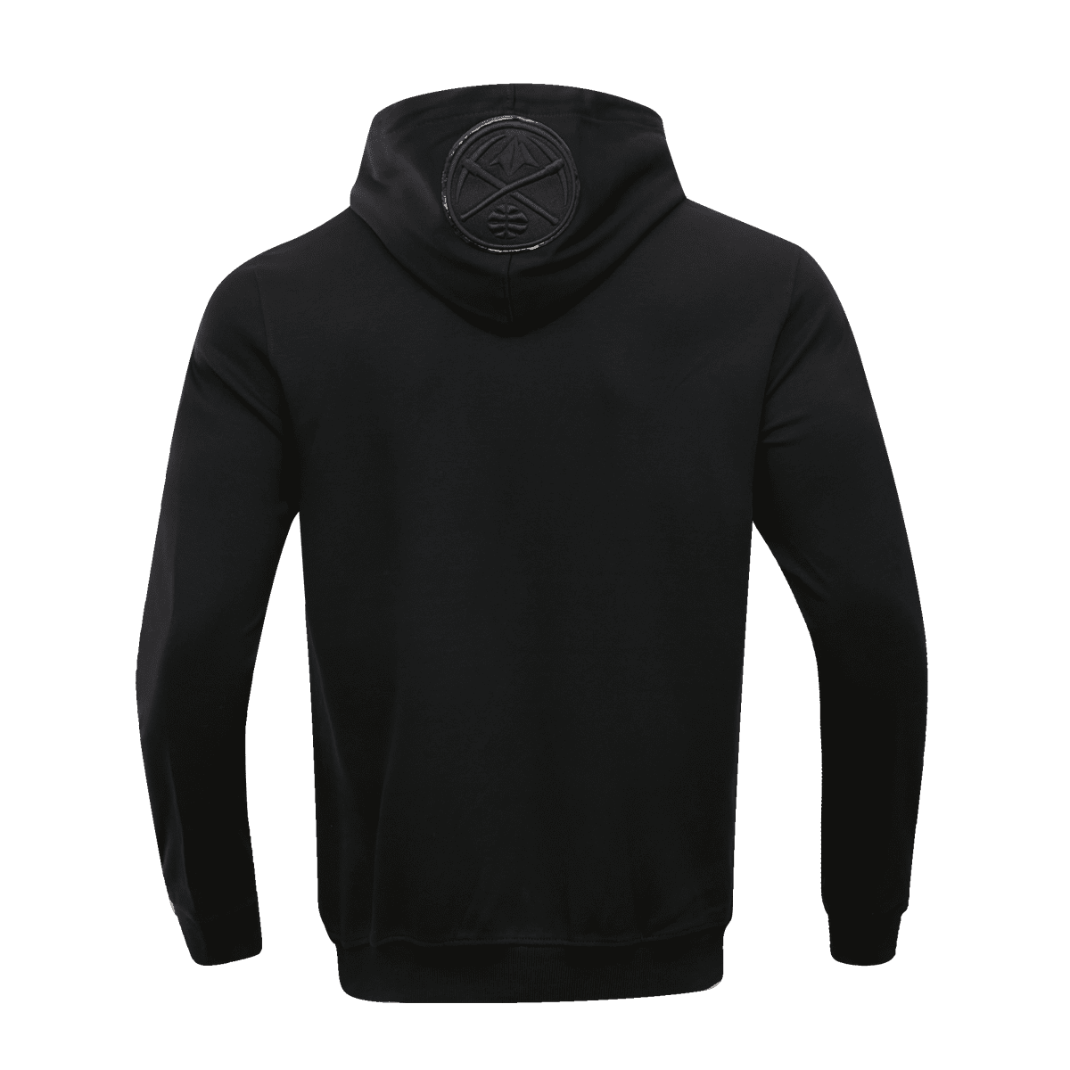 NBA DENVER NUGGETS TRIPLE BLACK CHANDAIL À CAPUCHON POUR HOMME (TRIPLE NOIR)