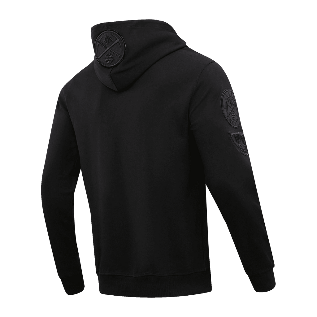 NBA DENVER NUGGETS TRIPLE BLACK CHANDAIL À CAPUCHON POUR HOMME (TRIPLE NOIR)