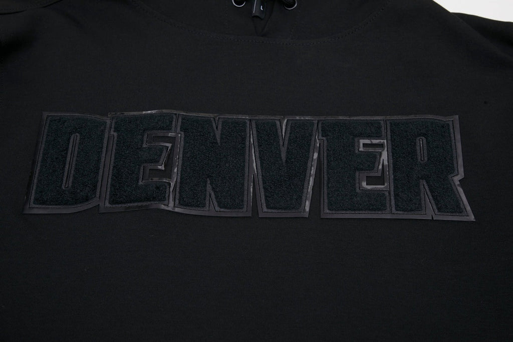 NBA DENVER NUGGETS TRIPLE BLACK CHANDAIL À CAPUCHON POUR HOMME (TRIPLE NOIR)
