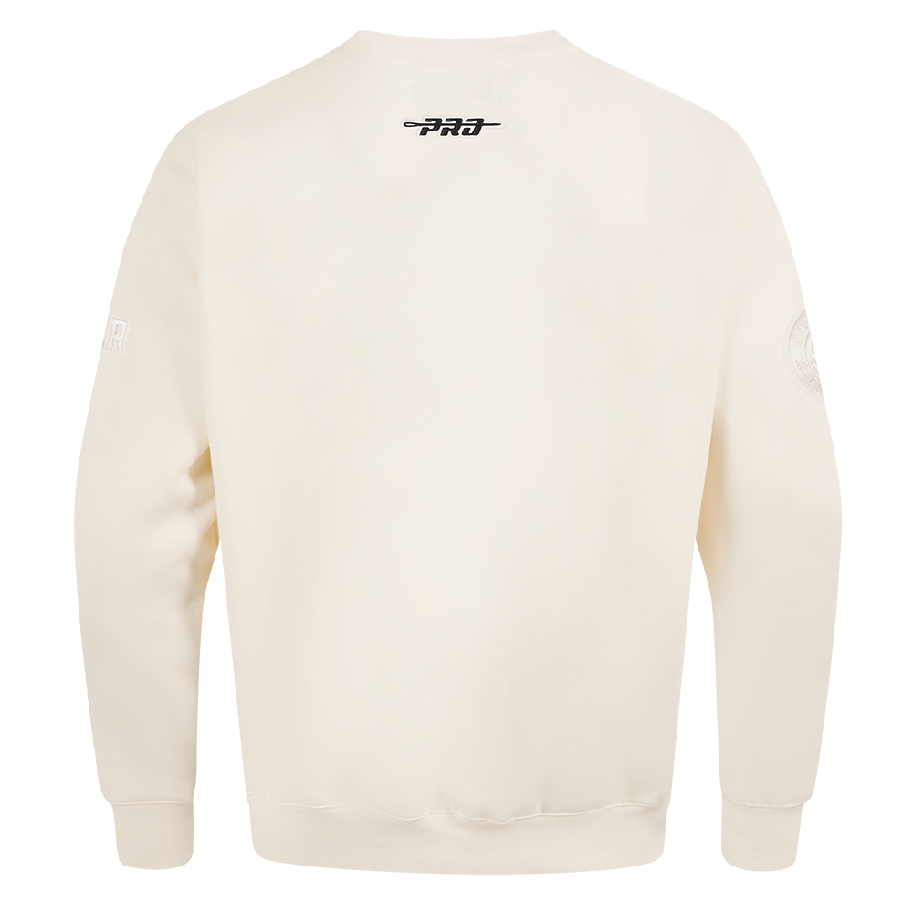 NBA DENVER NUGGETS NEUTRAL MEN'S DROP SHOULDER FLC CREWNECK (EGGSHELL)