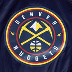 NBA DENVER NUGGETS TEAM BIG LOGO MEN'S SATIN JACKET (MIDNIGHT NAVY)