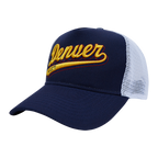 NBA DENVER NUGGETS SCRIPT TAIL TRUCKER HAT (MIDNIGHT NAVY)