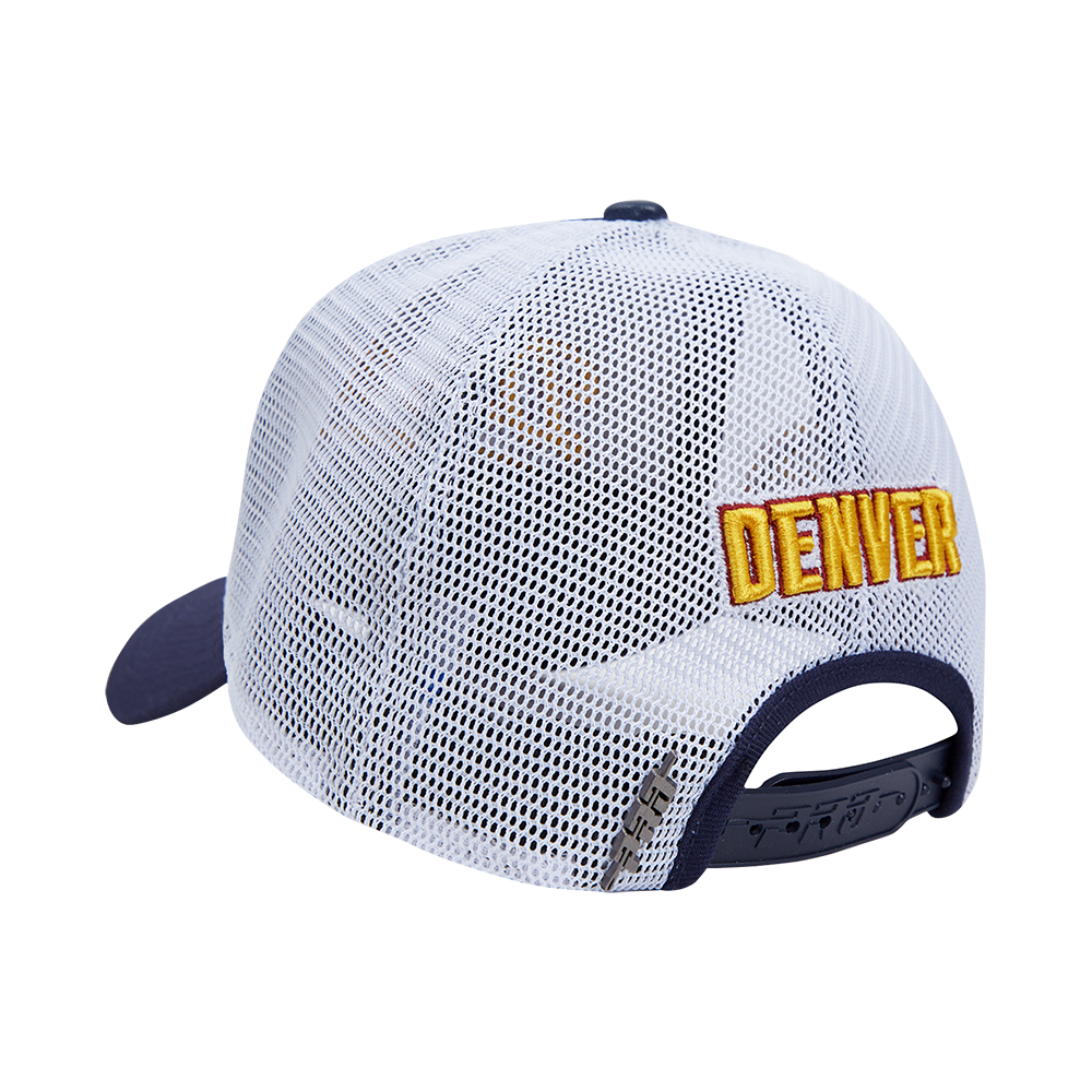 NBA DENVER NUGGETS SCRIPT TAIL TRUCKER HAT (MIDNIGHT NAVY)
