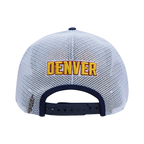 NBA DENVER NUGGETS SCRIPT TAIL TRUCKER HAT (MIDNIGHT NAVY)