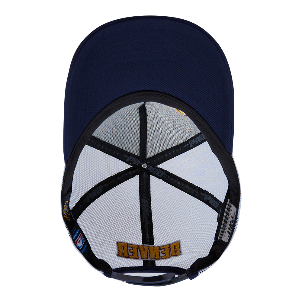 NBA DENVER NUGGETS SCRIPT TAIL TRUCKER HAT (MIDNIGHT NAVY)