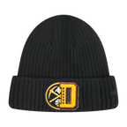 NBA DENVER NUGGETS MASH UP POLAR FLEECE LINED PRO BEANIE CUFFED (MIDNIGHT NAVY)