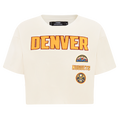NBA DENVER NUGGETS RETRO CLASSIC WOMEN'S SJ BOXY TEE (EGGSHELL)