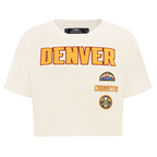 NBA DENVER NUGGETS RETRO CLASSIC WOMEN'S SJ BOXY TEE (EGGSHELL)