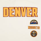 NBA DENVER NUGGETS RETRO CLASSIC WOMEN'S SJ BOXY TEE (EGGSHELL)