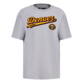 NBA DENVER NUGGETS SCRIPT TAIL WOMEN'S BOYFRIEND TEE (HEATHER GREY)