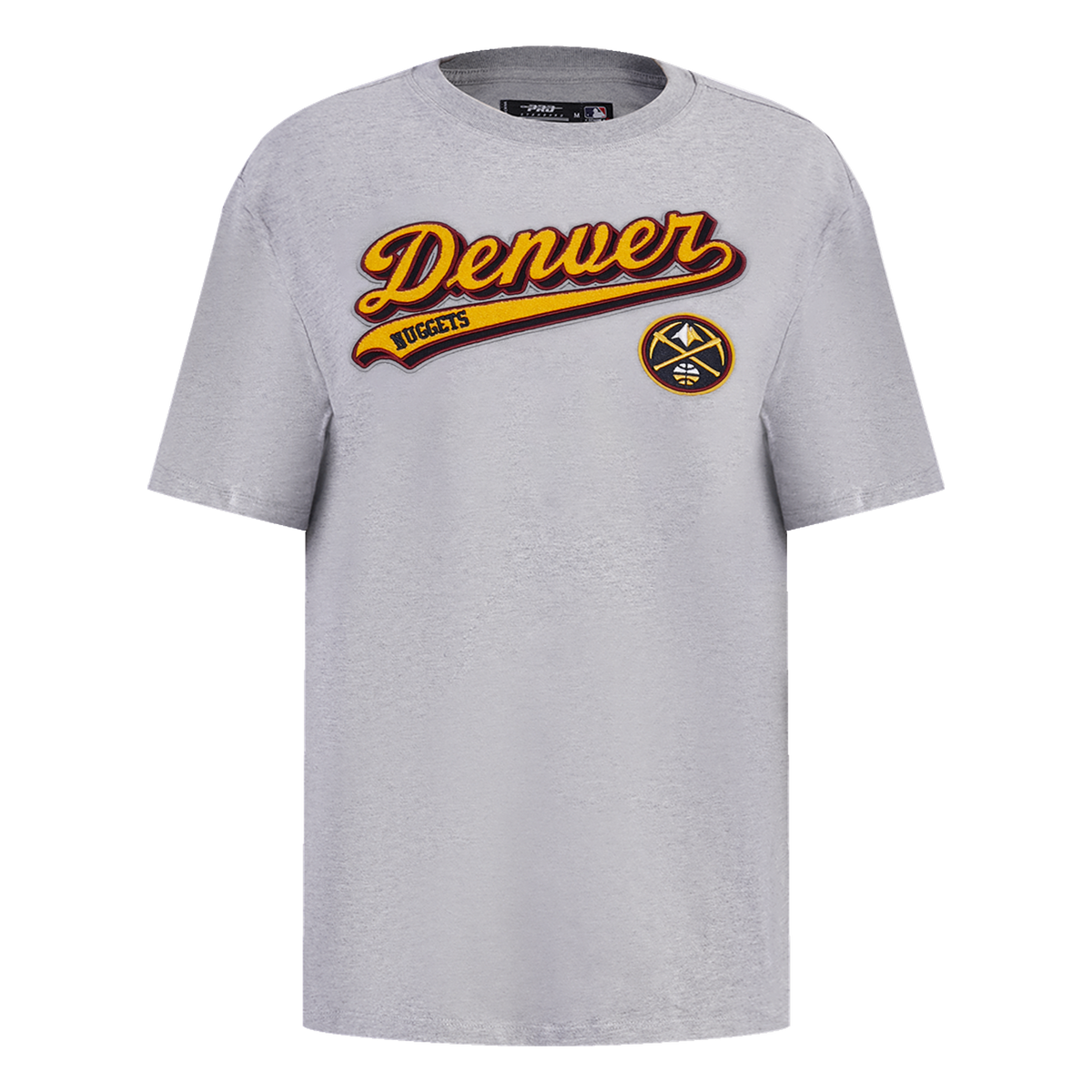 NBA DENVER NUGGETS SCRIPT TAIL WOMEN'S BOYFRIEND TEE (HEATHER GREY)