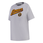 NBA DENVER NUGGETS SCRIPT TAIL WOMEN'S BOYFRIEND TEE (HEATHER GREY)