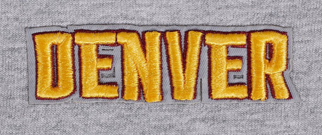 NBA DENVER NUGGETS SCRIPT TAIL WOMEN'S BOYFRIEND TEE (HEATHER GREY)