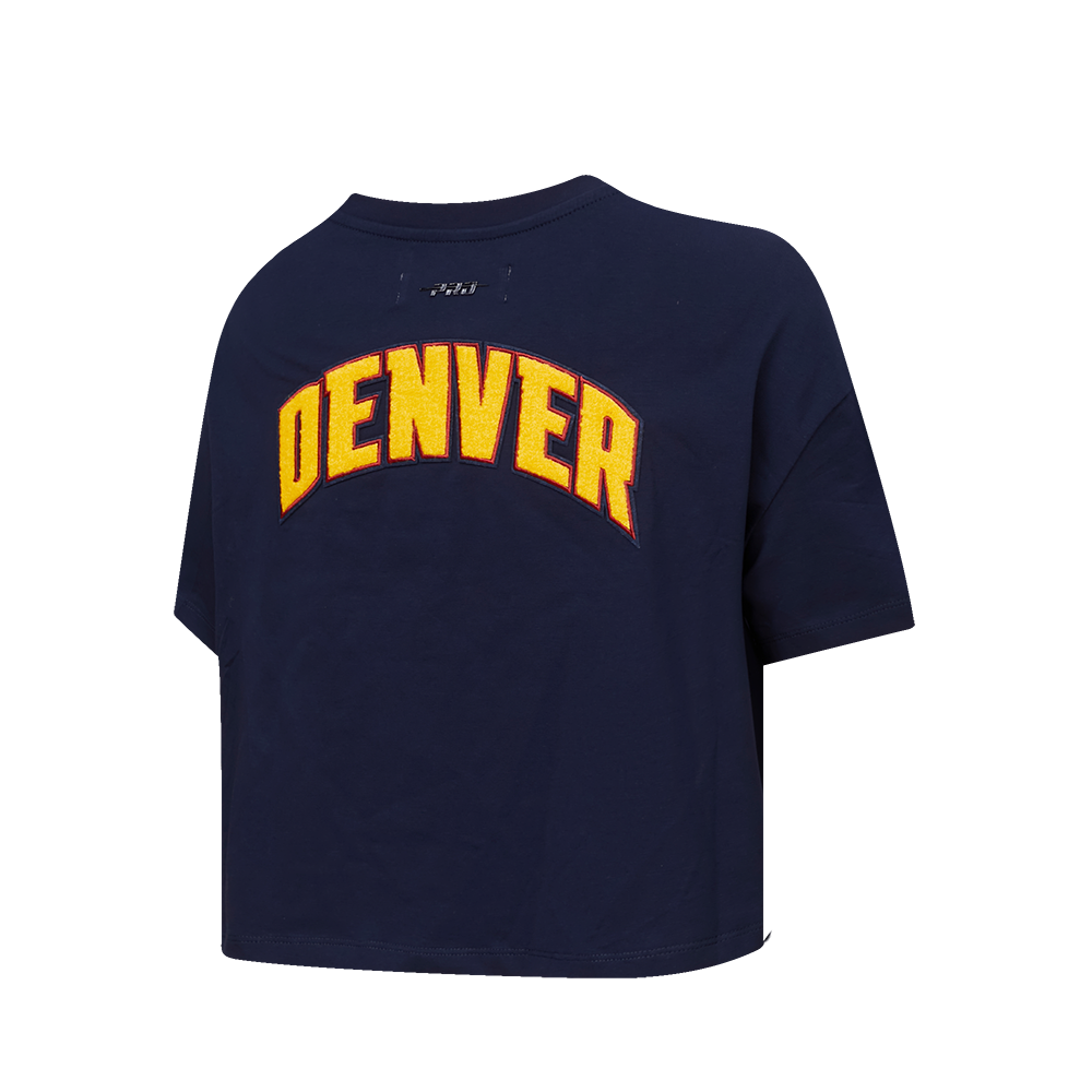 NBA DENVER NUGGETS CLASSIC WOMEN'S BOXY TEE (MIDNIGHT NAVY)