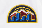 NBA DENVER NUGGETS CLASSIC SHORT SLEEVE WOMEN'S SINGLE JERSEY SLIM FIT TEE (WHITE)
