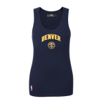 NBA DENVER NUGGETS CLASSIC CAMISOLE DOS NAGEUR À COUPE DÉCONTRACTÉE POUR FEMME (MARINE MINUIT)
