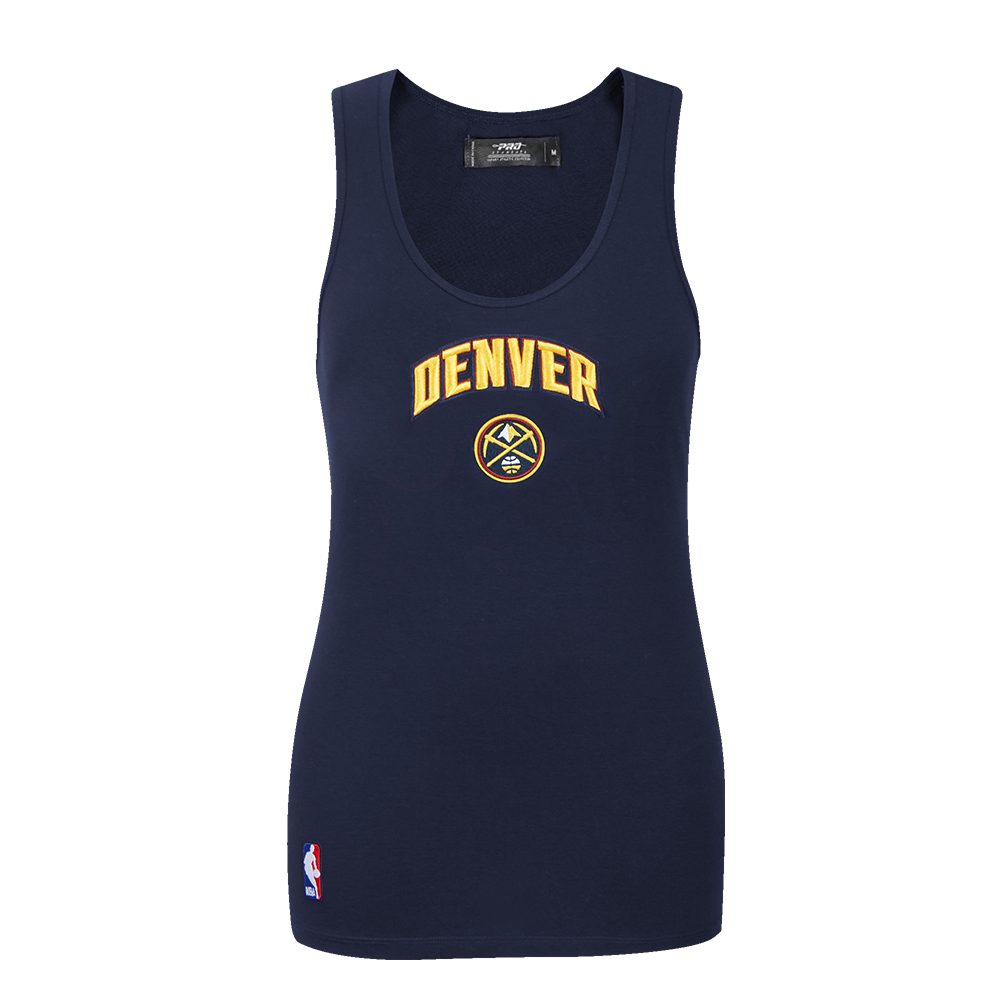 NBA DENVER NUGGETS CLASSIC CAMISOLE DOS NAGEUR À COUPE DÉCONTRACTÉE POUR FEMME (MARINE MINUIT)