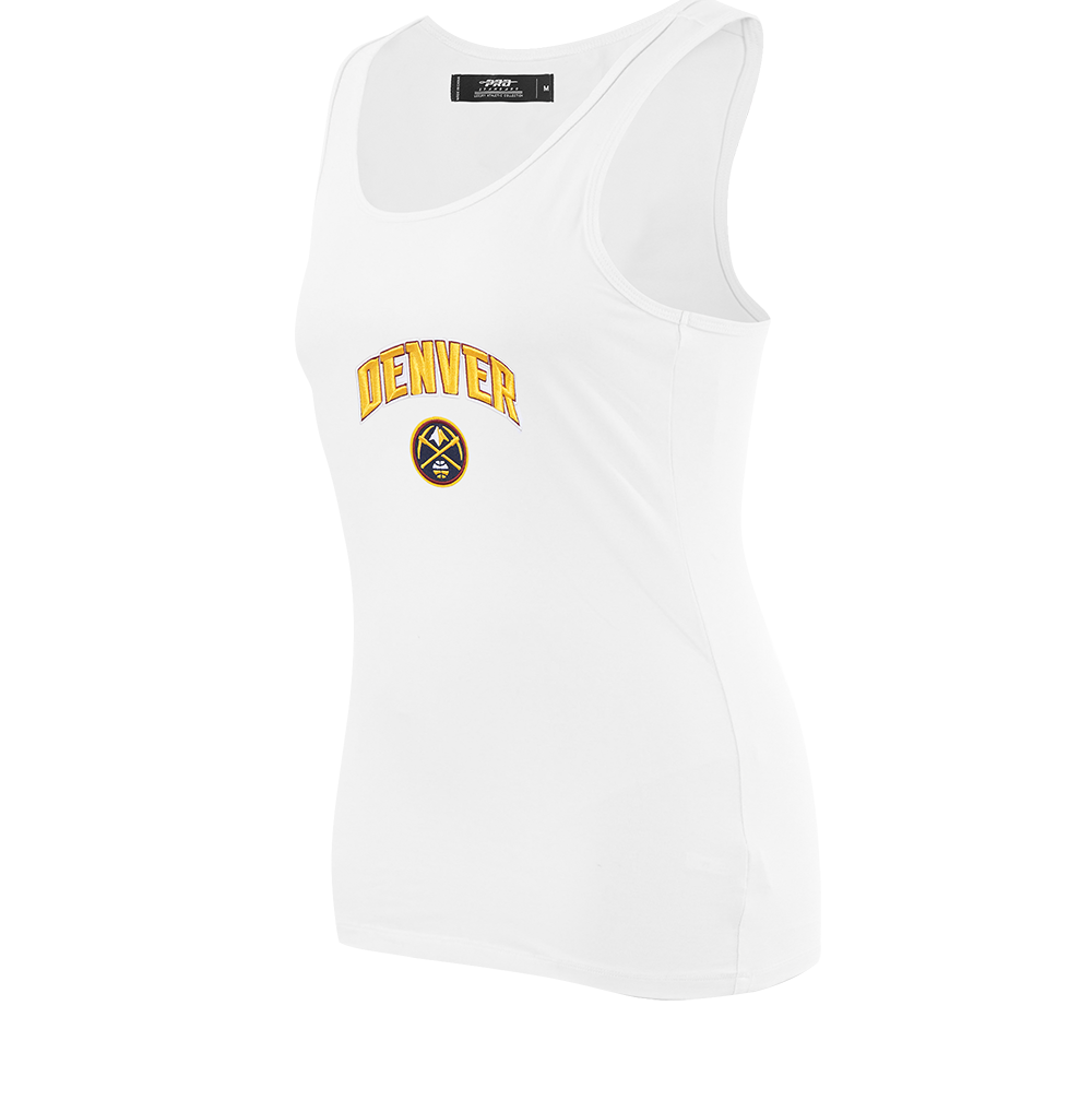 NBA DENVER NUGGETS CLASSIC WOMEN'S RELAXED FIT RACERBACK (WHITE)