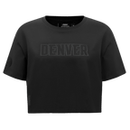NBA DENVER NUGGETS NEUTRAL T-SHIRT À COUPE CARRÉE POUR FEMME (NOIR)