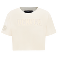 NBA DENVER NUGGETS NEUTRAL WOMEN'S BOXY TEE (EGGSHELL)