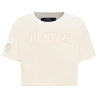 NBA DENVER NUGGETS NEUTRAL WOMEN'S BOXY TEE (EGGSHELL)
