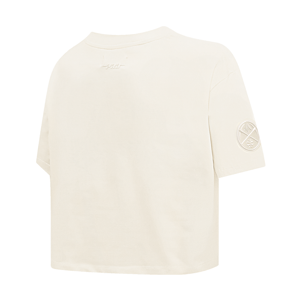 NBA DENVER NUGGETS NEUTRAL WOMEN'S BOXY TEE (EGGSHELL)