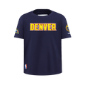 NBA DENVER NUGGETS CLASSIC BIG BOY'S SJ TEE (MIDNIGHT NAVY)
