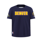 NBA DENVER NUGGETS CLASSIC BIG BOY'S SJ TEE (MIDNIGHT NAVY)