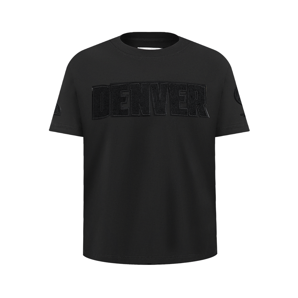 NBA DENVER NUGGETS TRIPLE BLACK BIG BOY'S SS TEE (BLACK)