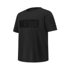 NBA DENVER NUGGETS TRIPLE BLACK BIG BOY'S SS TEE (BLACK)