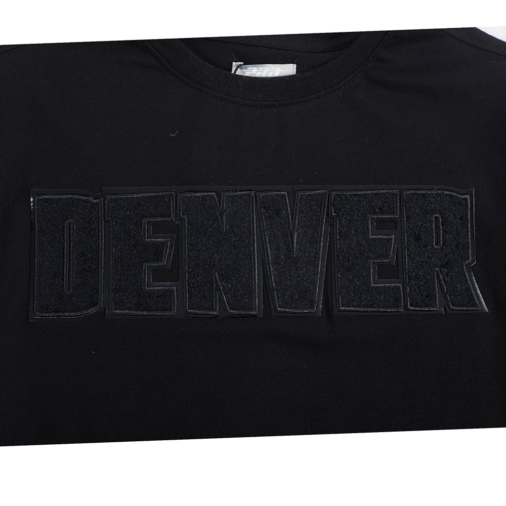 NBA DENVER NUGGETS TRIPLE BLACK BIG BOY'S SS TEE (BLACK)