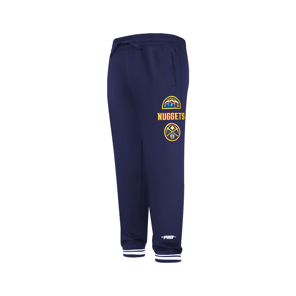 NBA DENVER NUGGETS RETRO CLASSIC PANTALON OUATÉ EN MOLLETON CÔTELÉ POUR GARÇON JUNIOR (MARINE MINUIT)