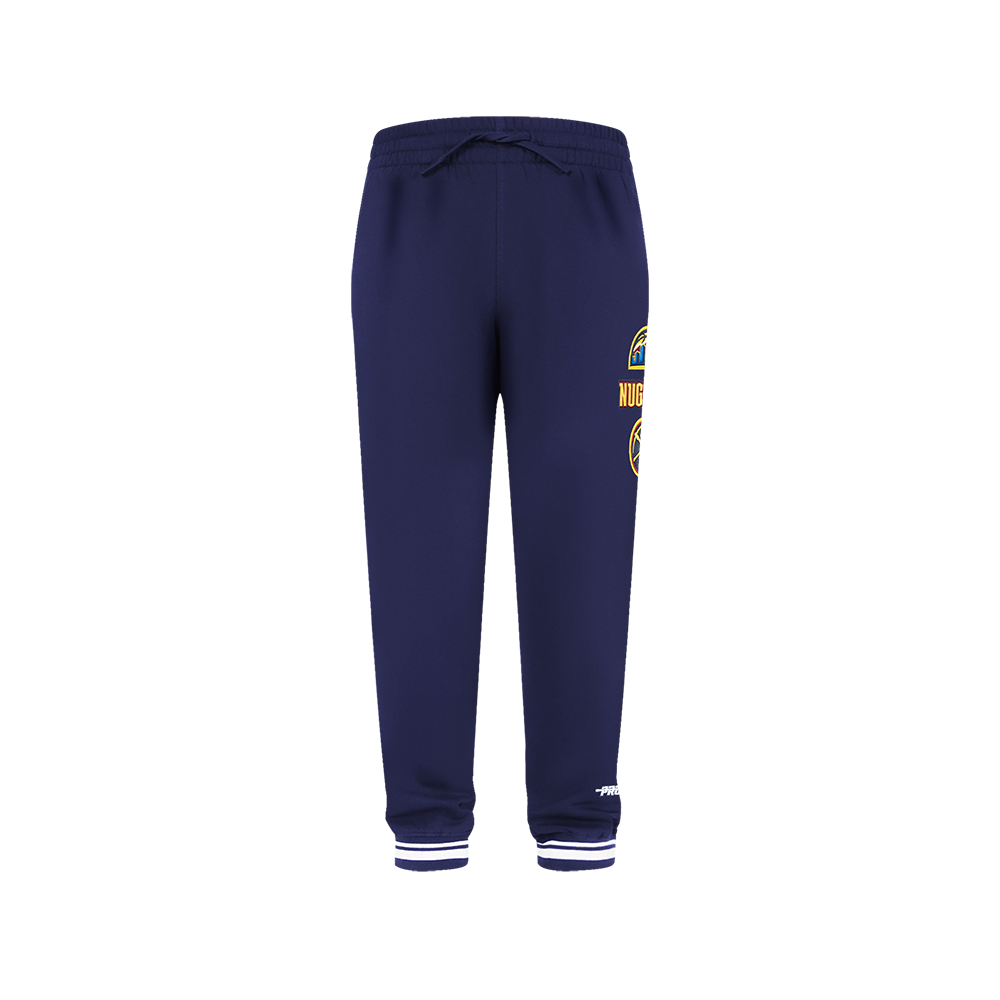 NBA DENVER NUGGETS RETRO CLASSIC PANTALON OUATÉ EN MOLLETON CÔTELÉ POUR GARÇON JUNIOR (MARINE MINUIT)