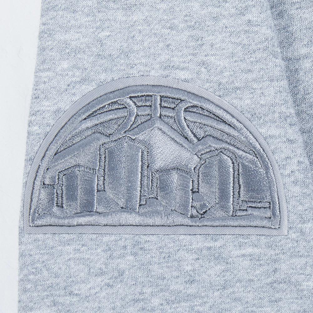 NBA DENVER NUGGETS NEUTRAL CHANDAIL À COL ROND EN MOLLETON POUR GARÇON JUNIOR (GRIS CHINÉ FONCÉ)