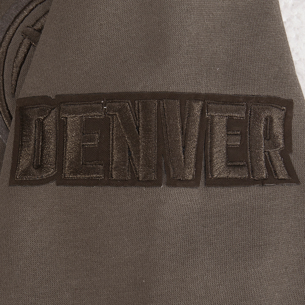 NBA DENVER NUGGETS NEUTRAL BIG BOY'S FLC PO HOODIE (DARK TAUPE)