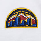 NBA DENVER NUGGETS CLASSIC WOMEN'S FLEECE HOODIE DRESS (WHITE)