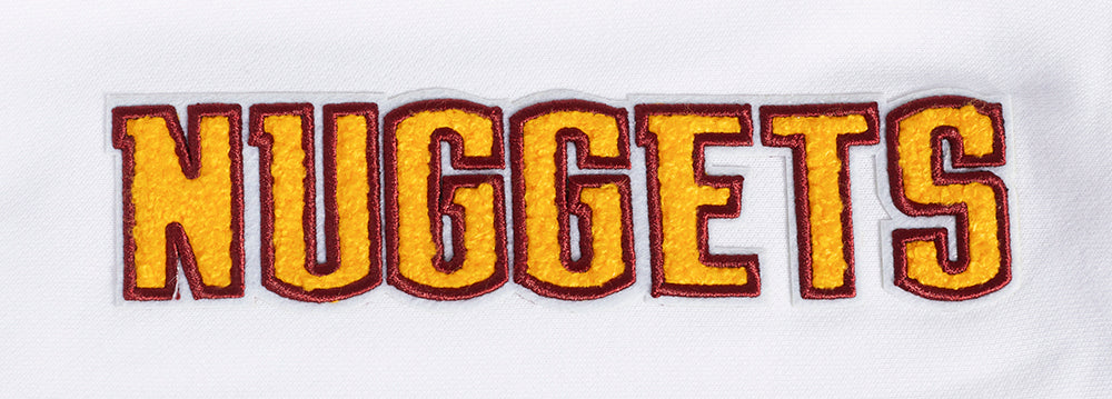 NBA DENVER NUGGETS CLASSIC WOMEN'S FLEECE HOODIE DRESS (WHITE)
