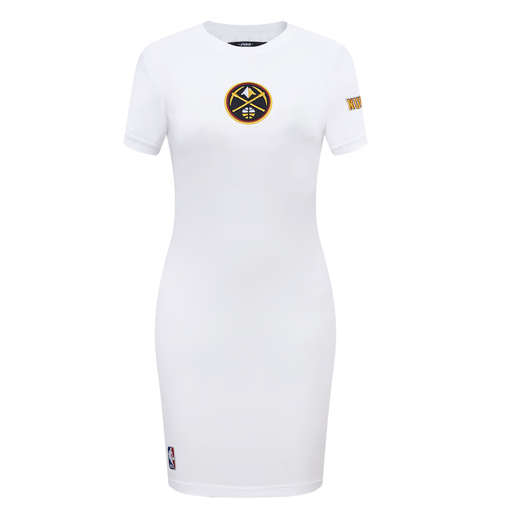 NBA DENVER NUGGETS CLASSIC ROBE MOULANTE POUR FEMME (BLANC)