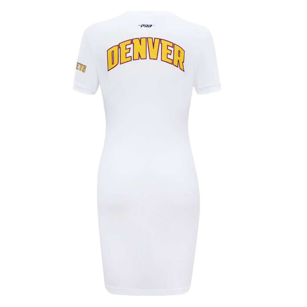 NBA DENVER NUGGETS CLASSIC ROBE MOULANTE POUR FEMME (BLANC)