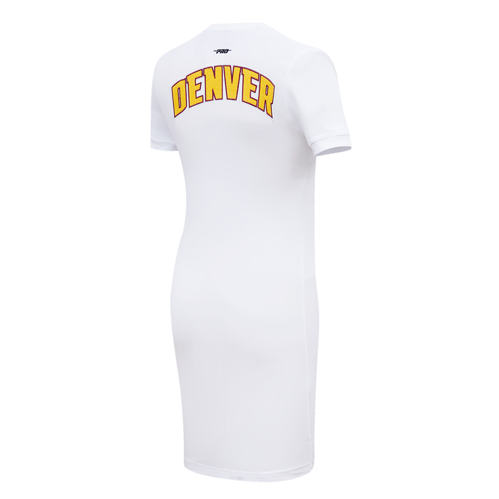 NBA DENVER NUGGETS CLASSIC ROBE MOULANTE POUR FEMME (BLANC)