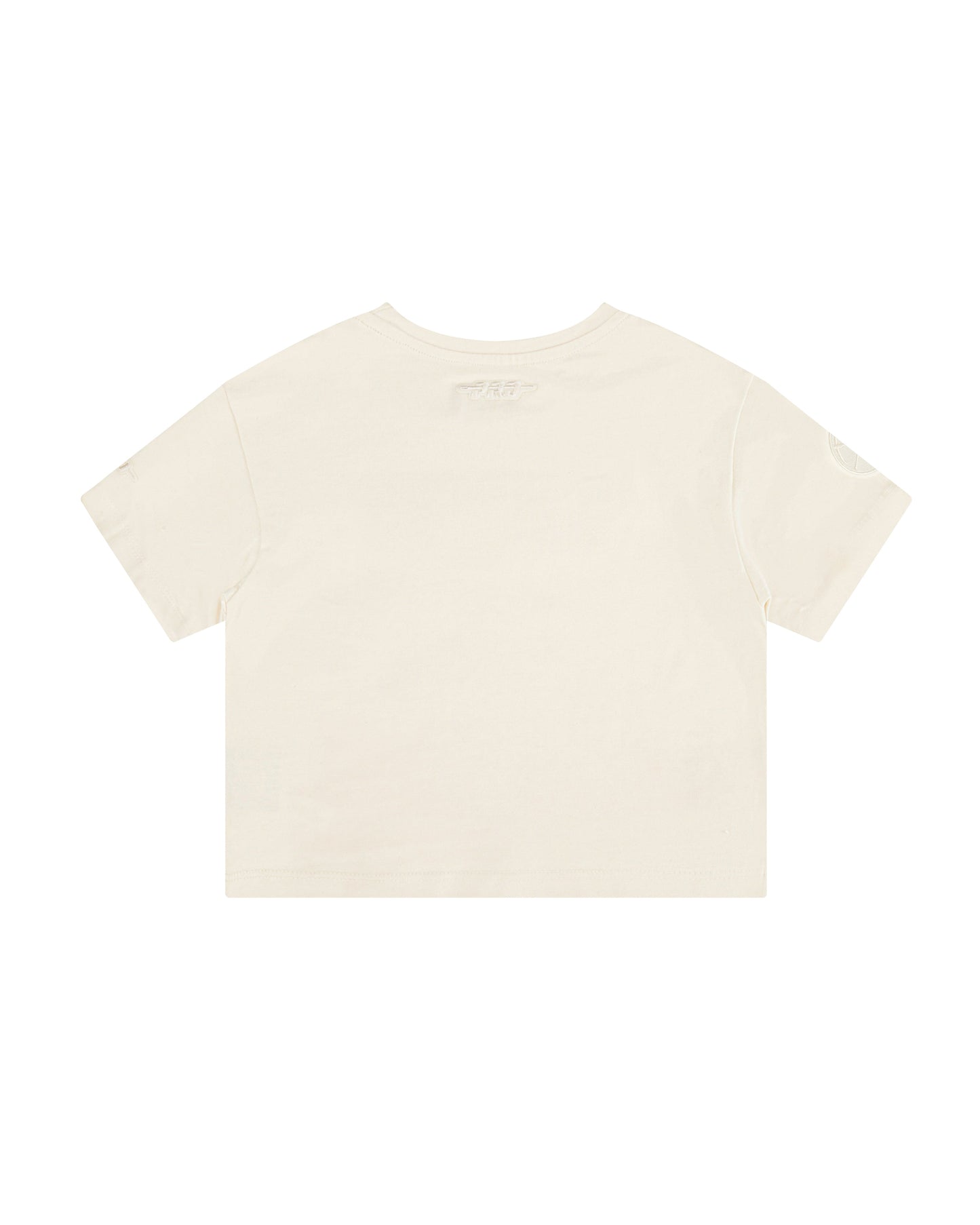 NBA DENVER NUGGETS NEUTRAL BIG GIRLS SHORT SLEEVE BOXY TEE (EGGSHELL)