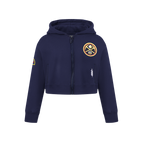 NBA DENVER NUGGETS CLASSIC BIG GIRL'S FLC FZ HOODIE (MIDNIGHT NAVY)