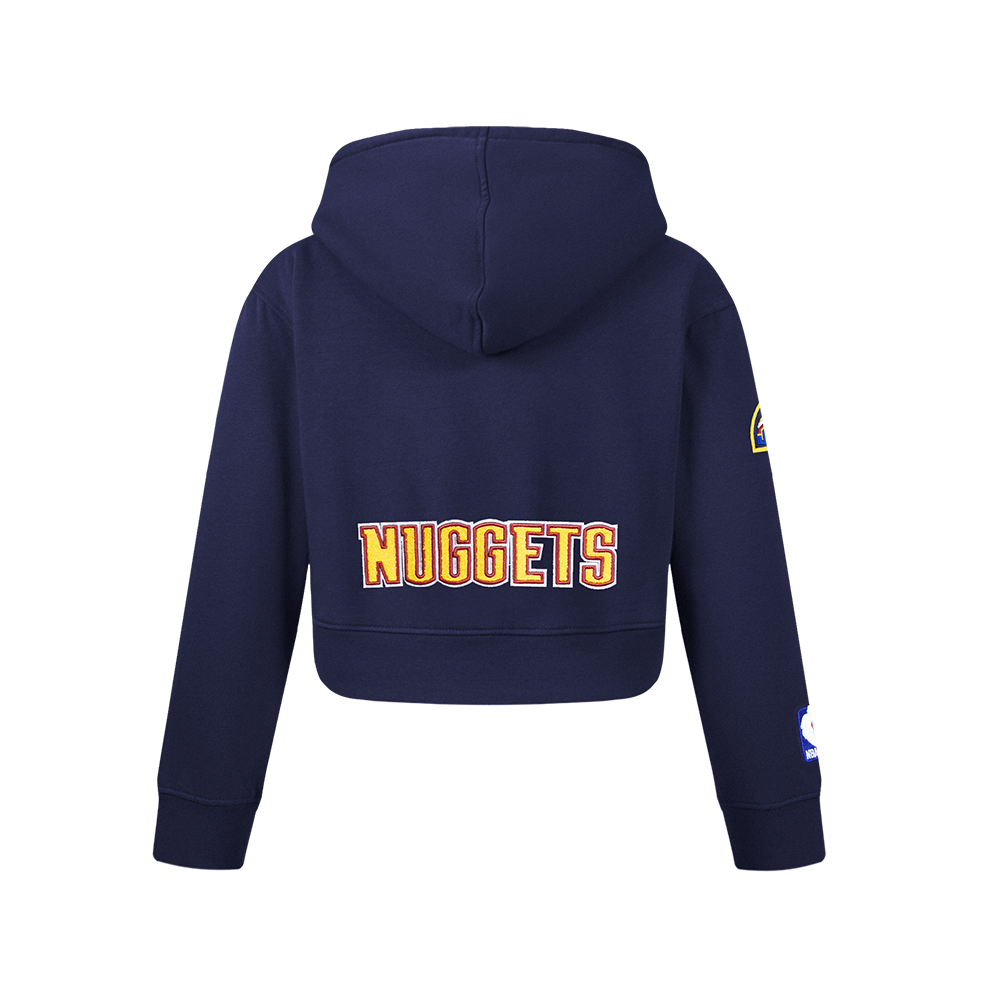 NBA DENVER NUGGETS CLASSIC BIG GIRL'S FLC FZ HOODIE (MIDNIGHT NAVY)