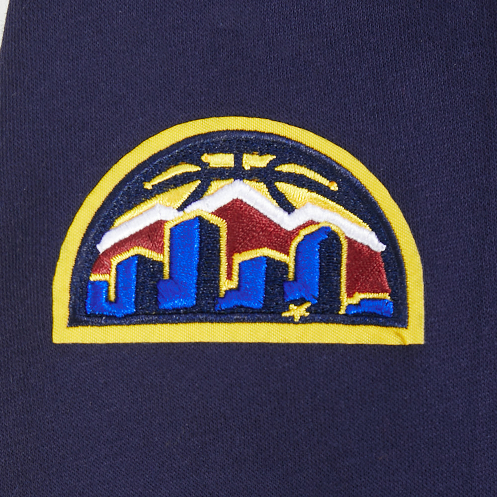 NBA DENVER NUGGETS CLASSIC BIG GIRL'S FLC FZ HOODIE (MIDNIGHT NAVY)